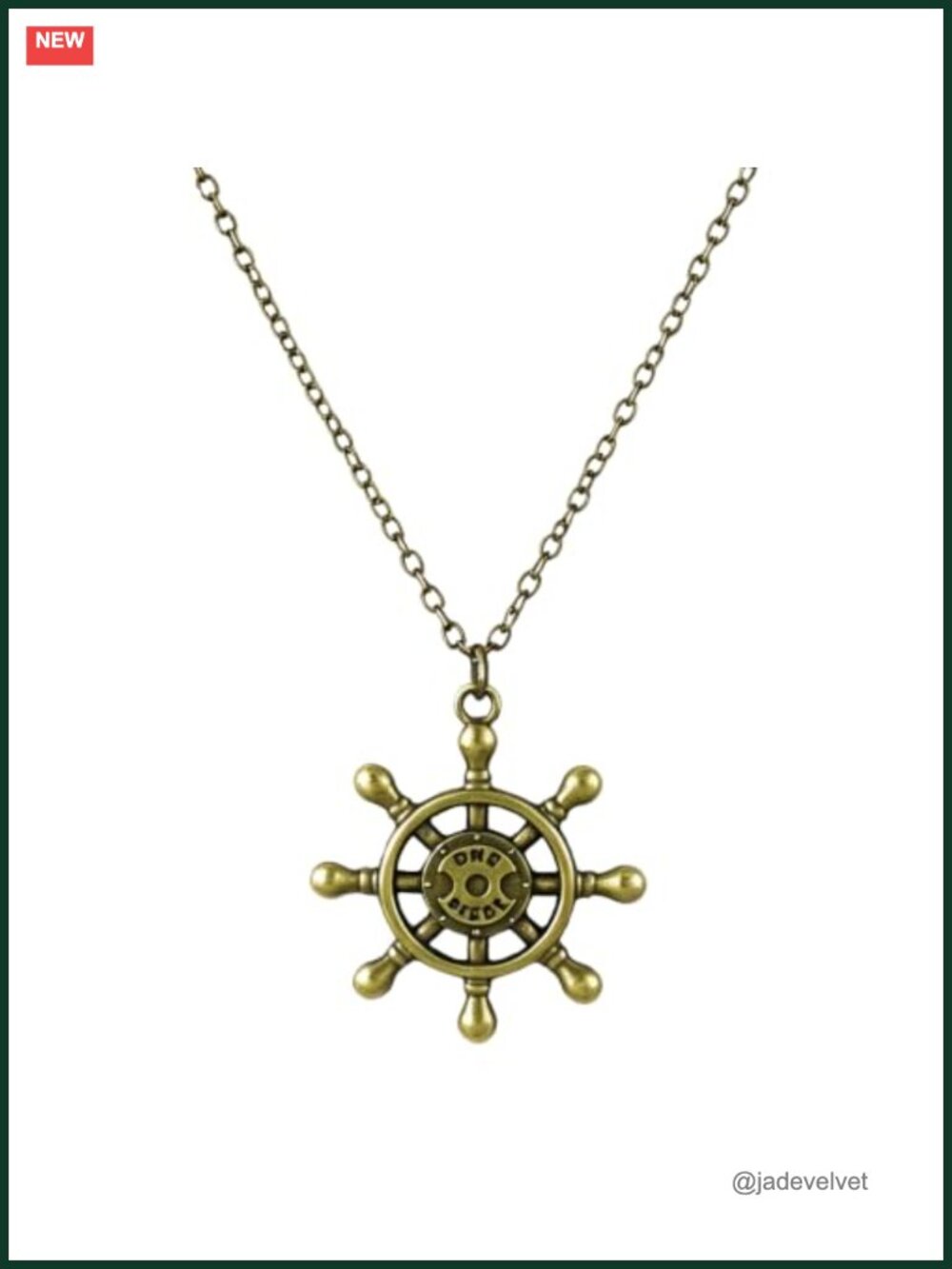 Gothic Skull Pendant Necklace Pirate Skeleton Coin Link Chain Costume Jewelry